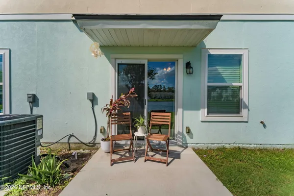 a house view with a seating space