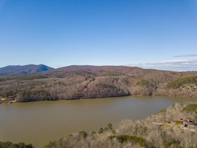 a view of lake with mountain