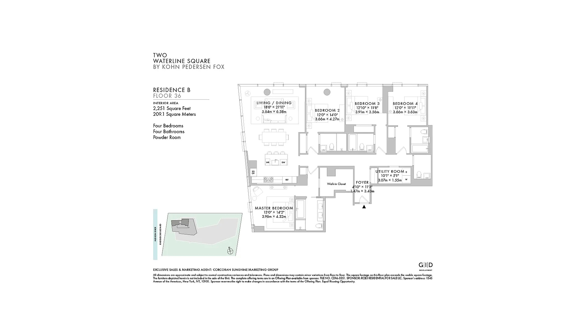 30 Riverside Boulevard, Unit 36B Manhattan, NY 10069 - Photo 27 of 27 a picture of a floor plan