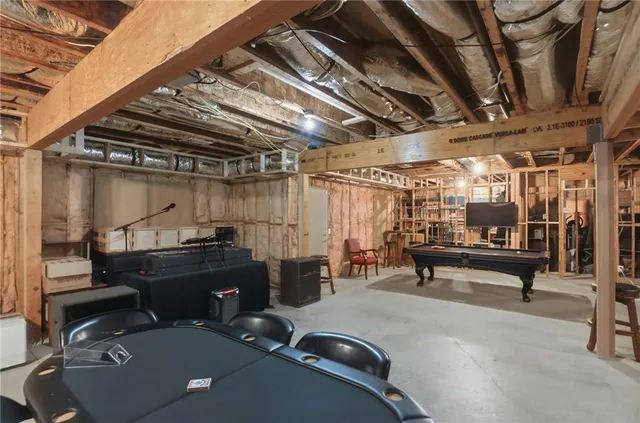 a room with gym equipment