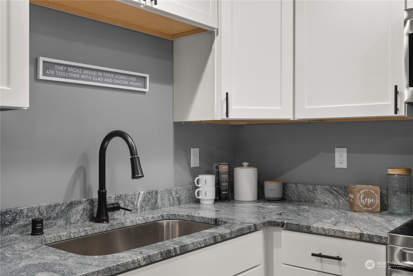 2915 Jackson Highway, Unit A Chehalis, WA 98532 - Photo 13 of 30 a kitchen with granite countertop a sink and cabinets
