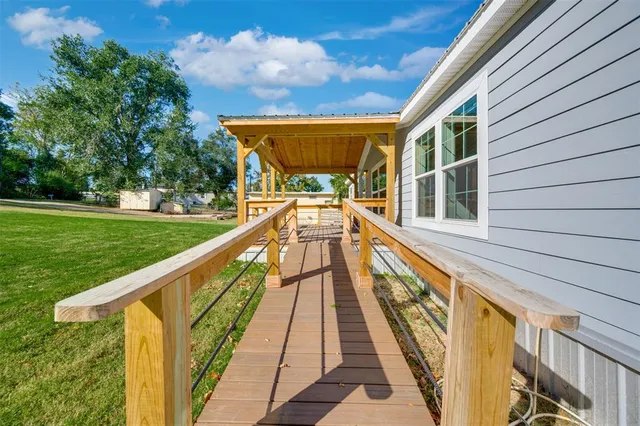 a view of swimming pool with a fountain
