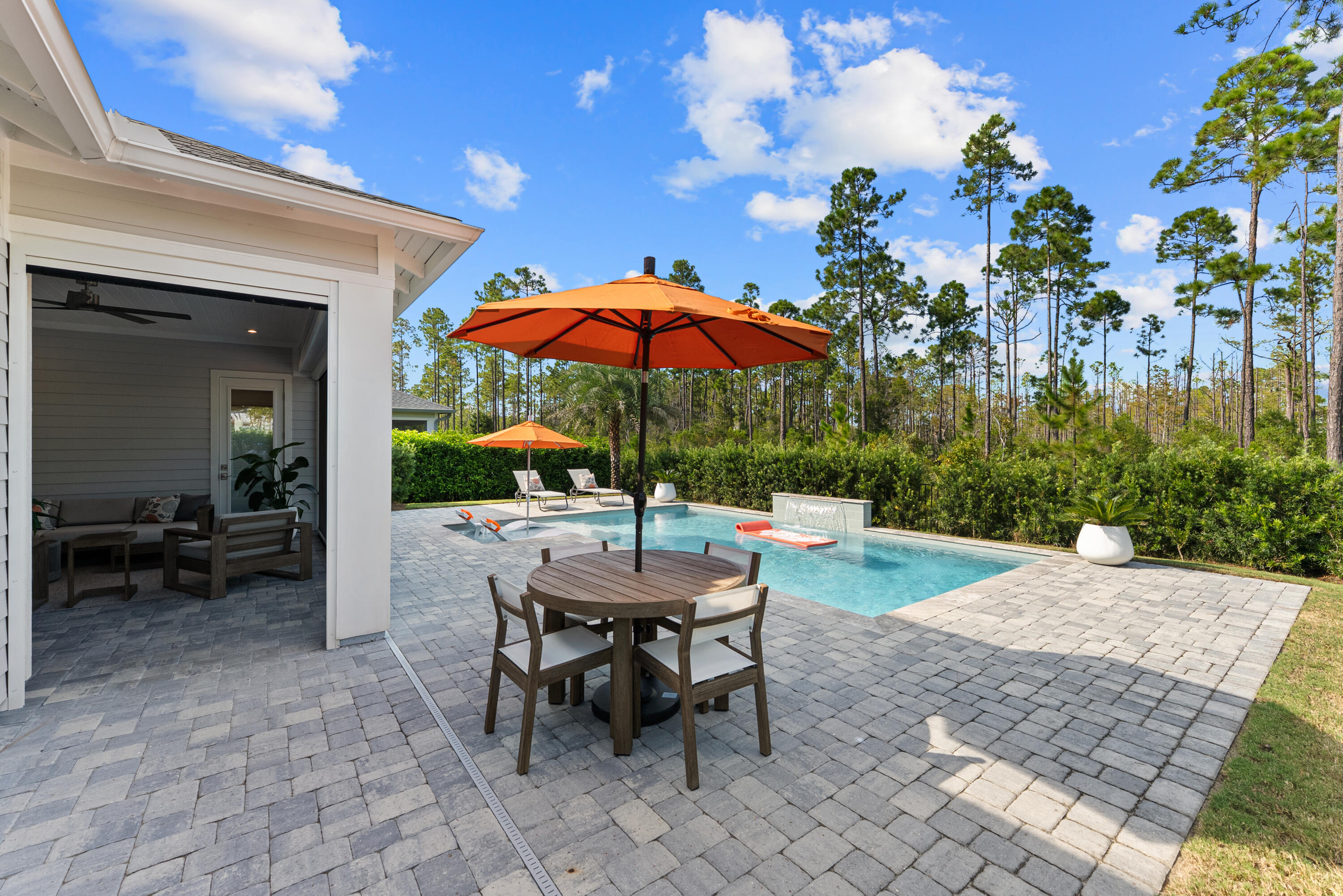 320 West Lafayette Rd Inlet Beach Inlet Beach, FL 32461 - Photo 55 of 90 a view of a backyard with sitting area and furniture