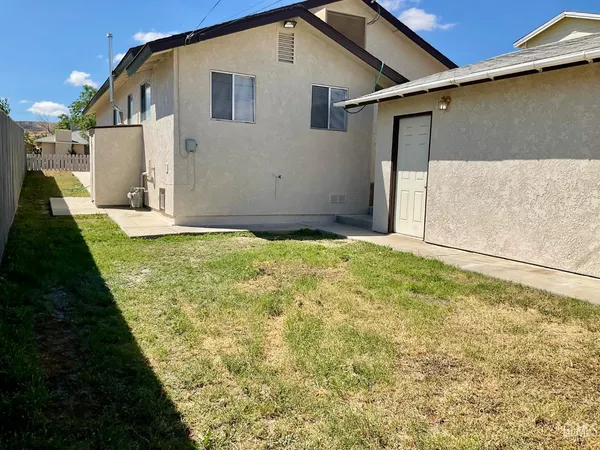 a backyard of a house