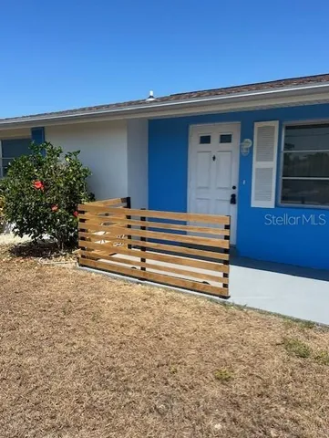 a backyard of a house
