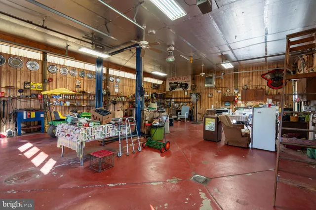 a view of store room with racks