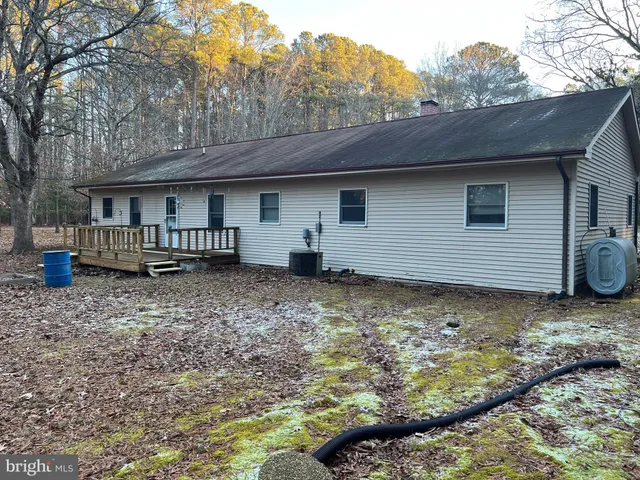 a backyard of a house