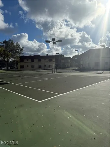 a view of a tennis court