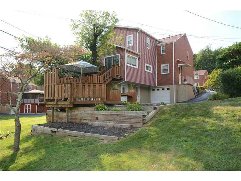 5397 Highgrove Road Whitehall, PA 15236 - Photo 21 of 25 Exterior Back. Fantastic multi-tier deck.