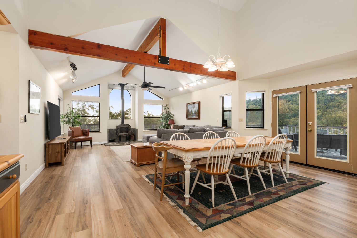53050 Ridge Top Drive North Fork, CA 93643 - Photo 11 of 52 a view of a dining room with furniture window and wooden floor