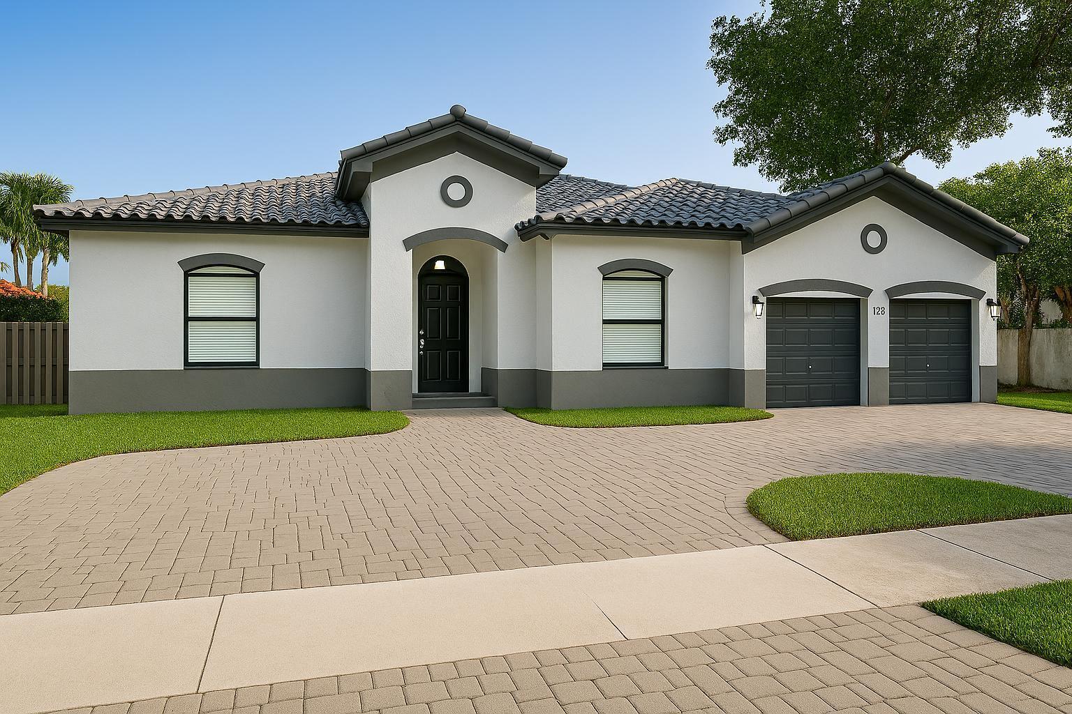 17296 Northwest 88th Court, Unit STUDIO Hialeah, FL 33018 - Photo 12 of 12 a front view of a house with a yard and garage