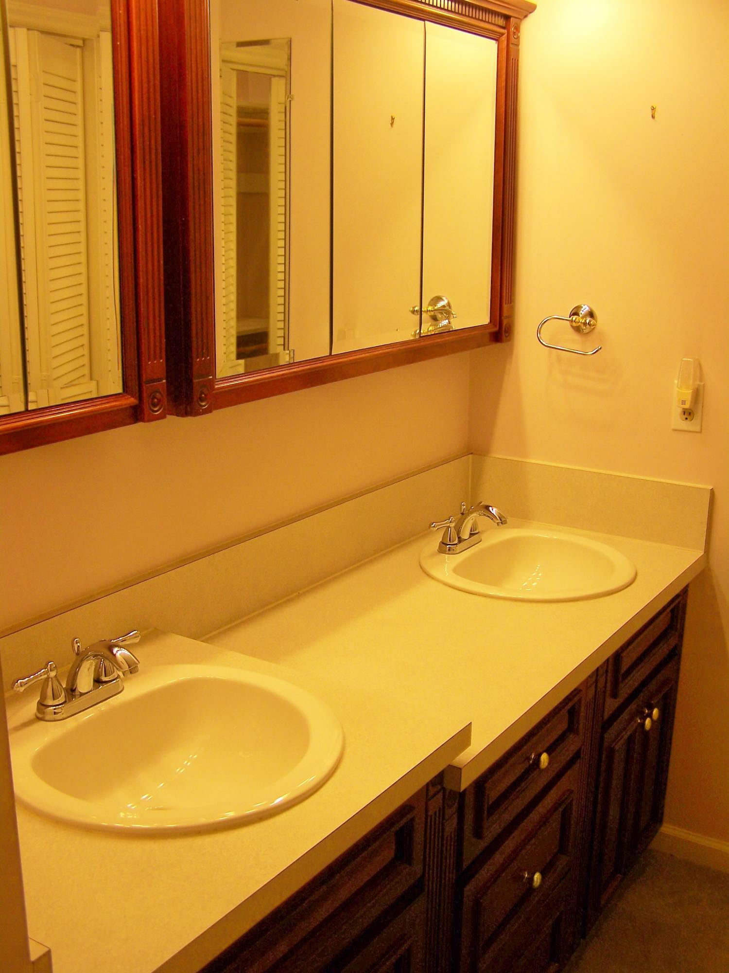 8205 Barrens Road Roanoke, VA 24019 - Photo 47 of 58 Cherry Cabinetry w/ Double Vanity