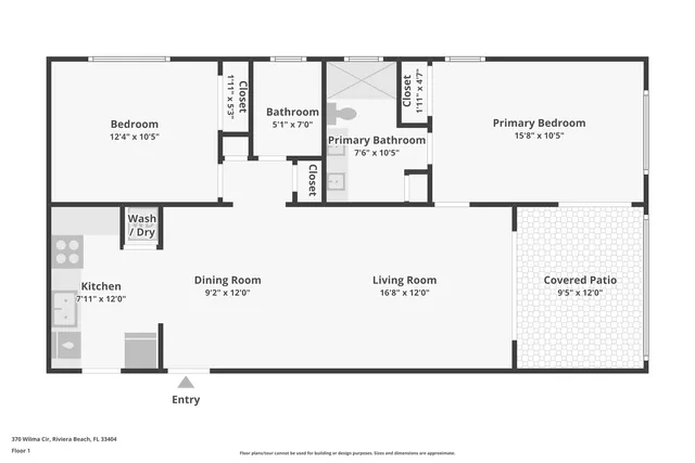 $379,000 | 370 Wilma Circle, Unit 6, Riviera Beach, FL 33404