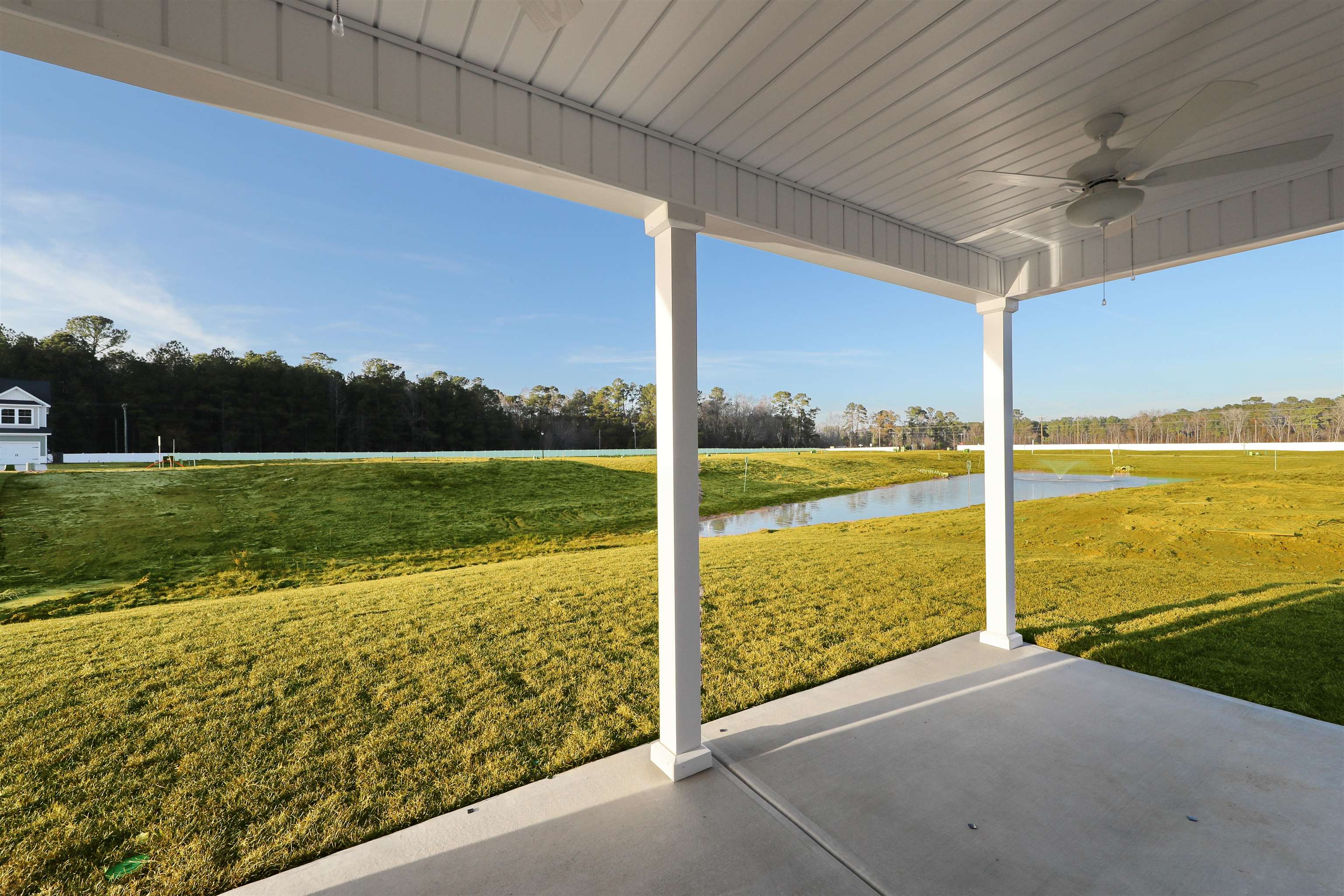 3431 Logan Street Conway, SC 29526 - Photo 30 of 31 View of patio featuring ceiling fan and a water view