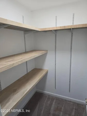 a room with cabinets