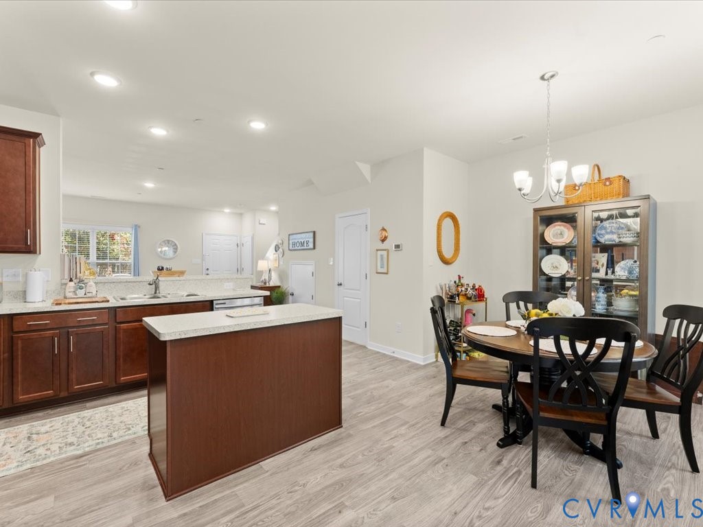 12137 Perdue Springs Loop Chester, VA 23831 - Photo 18 of 45 Kitchen with recessed lighting, a kitchen island,
