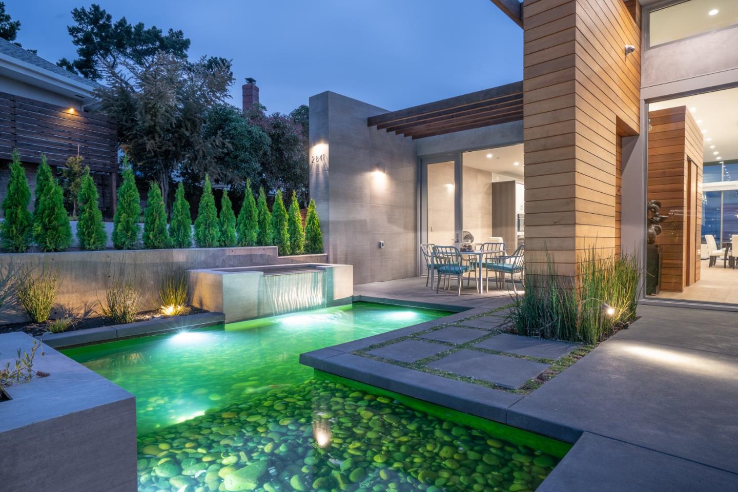 2841 Hillside Drive Burlingame, CA 94010 - Photo 32 of 38 a view of an outdoor space and a patio