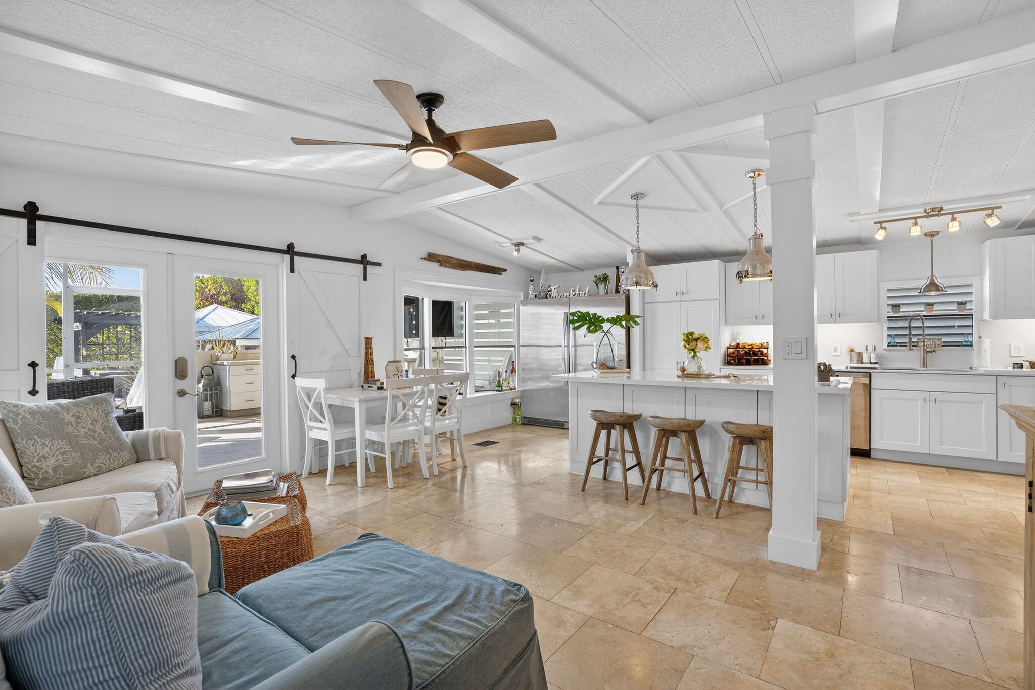 1127 Gulfstream Lane Key Largo, FL 33037 - Photo 5 of 40 a living room with lots of furniture and a large window