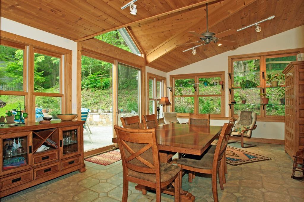 398 George Reed Lane Northwest Floyd, VA 24091 - Photo 12 of 61 a view of a dining room with furniture window and outside view