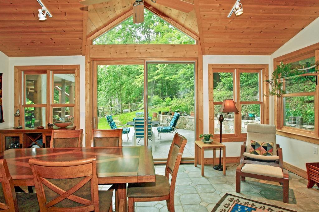 398 George Reed Lane Northwest Floyd, VA 24091 - Photo 13 of 61 a view of a dining room with furniture window and outside view