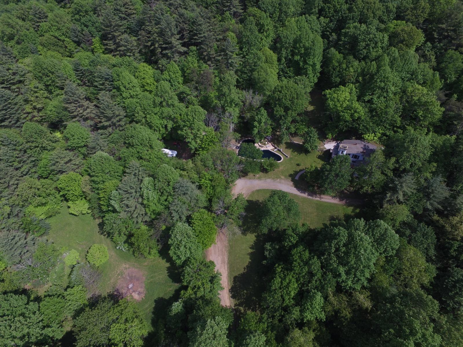 398 George Reed Lane Northwest Floyd, VA 24091 - Photo 61 of 61 an aerial view of residential house with outdoor space and trees all around