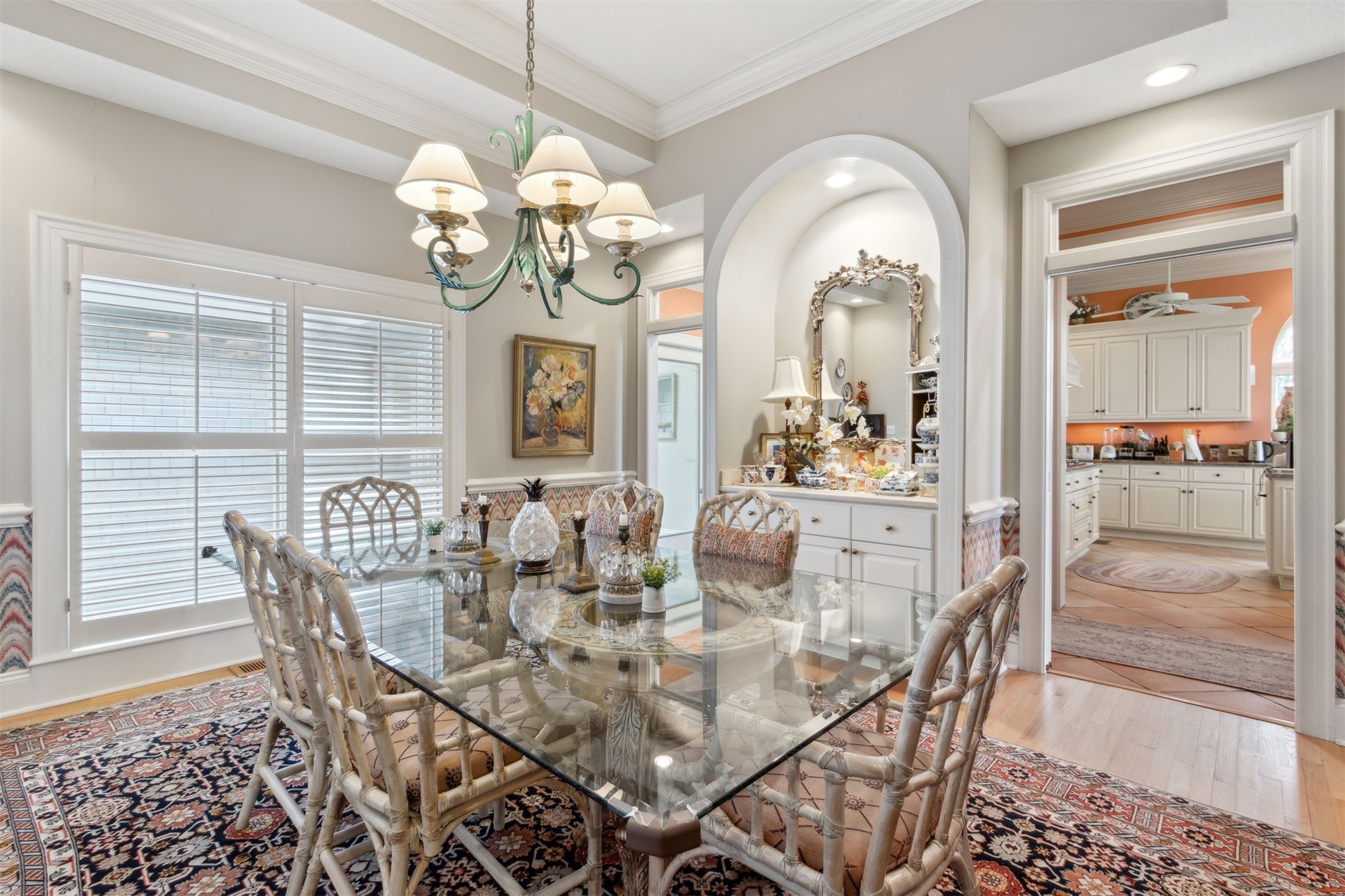 76 Marsh Creek Road Amelia Island, FL 32034 - Photo 34 of 100 a view of a dining room with furniture and a chandelier