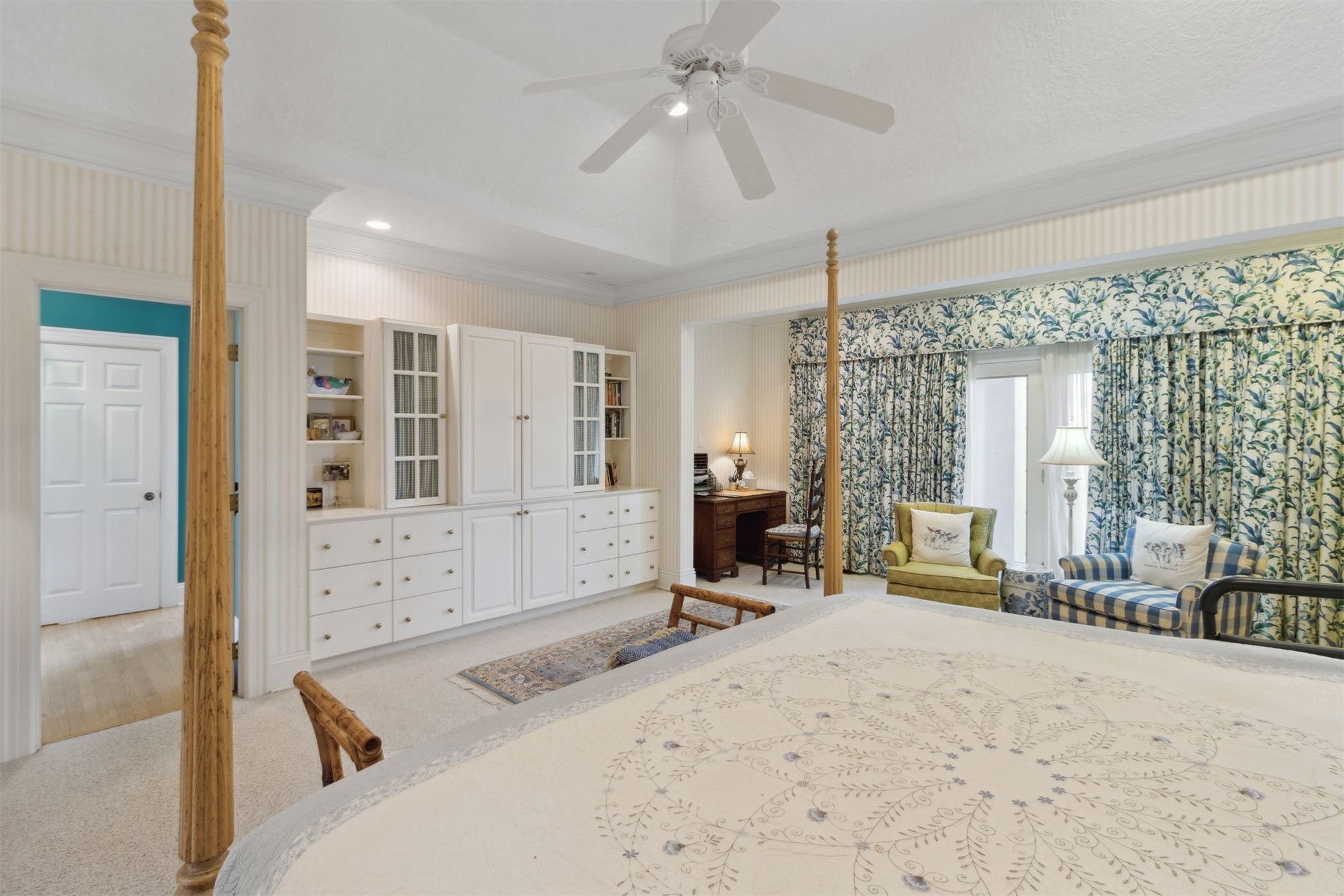 76 Marsh Creek Road Amelia Island, FL 32034 - Photo 42 of 100 a bed room with a bed window and a chandelier
