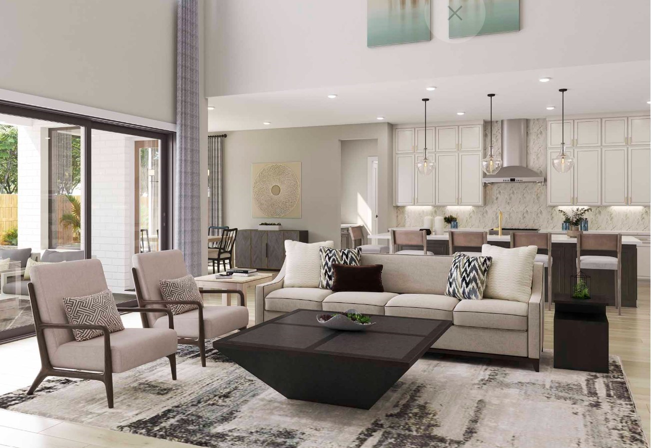 11911 Golden Cove Rosharon, TX 77583 - Photo 8 of 14 a living room with furniture and a large window