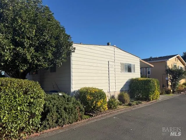a house view with a outdoor space