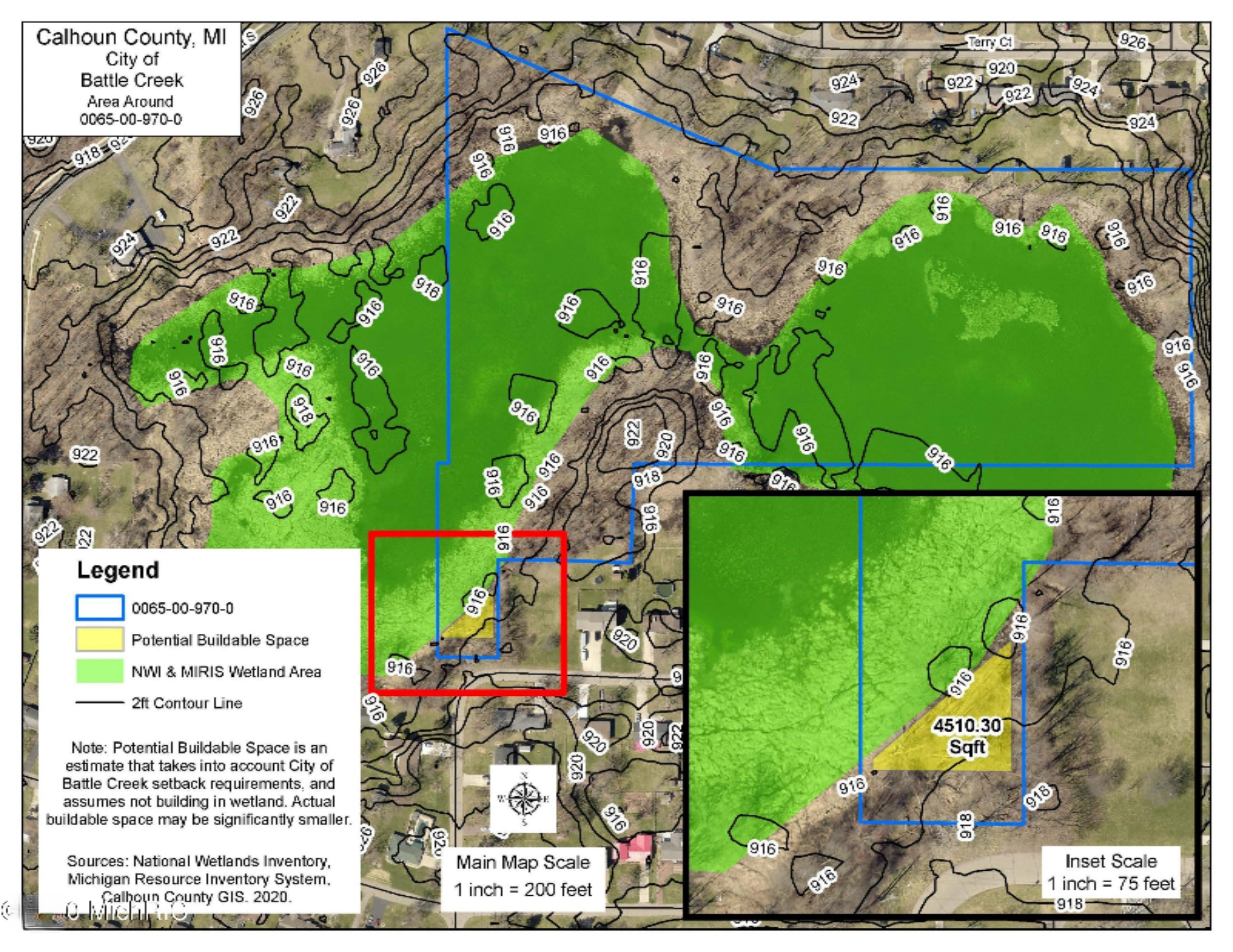 Terry Court Battle Creek, MI 49015 - Photo 4 of 4 0065-00-970-0 Buildable Space Terry Ct