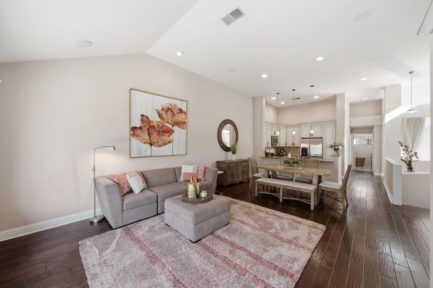 3030 Lakemont Drive, Unit 3 San Ramon, CA 94582 - Photo 13 of 43 a living room with furniture kitchen view and a table