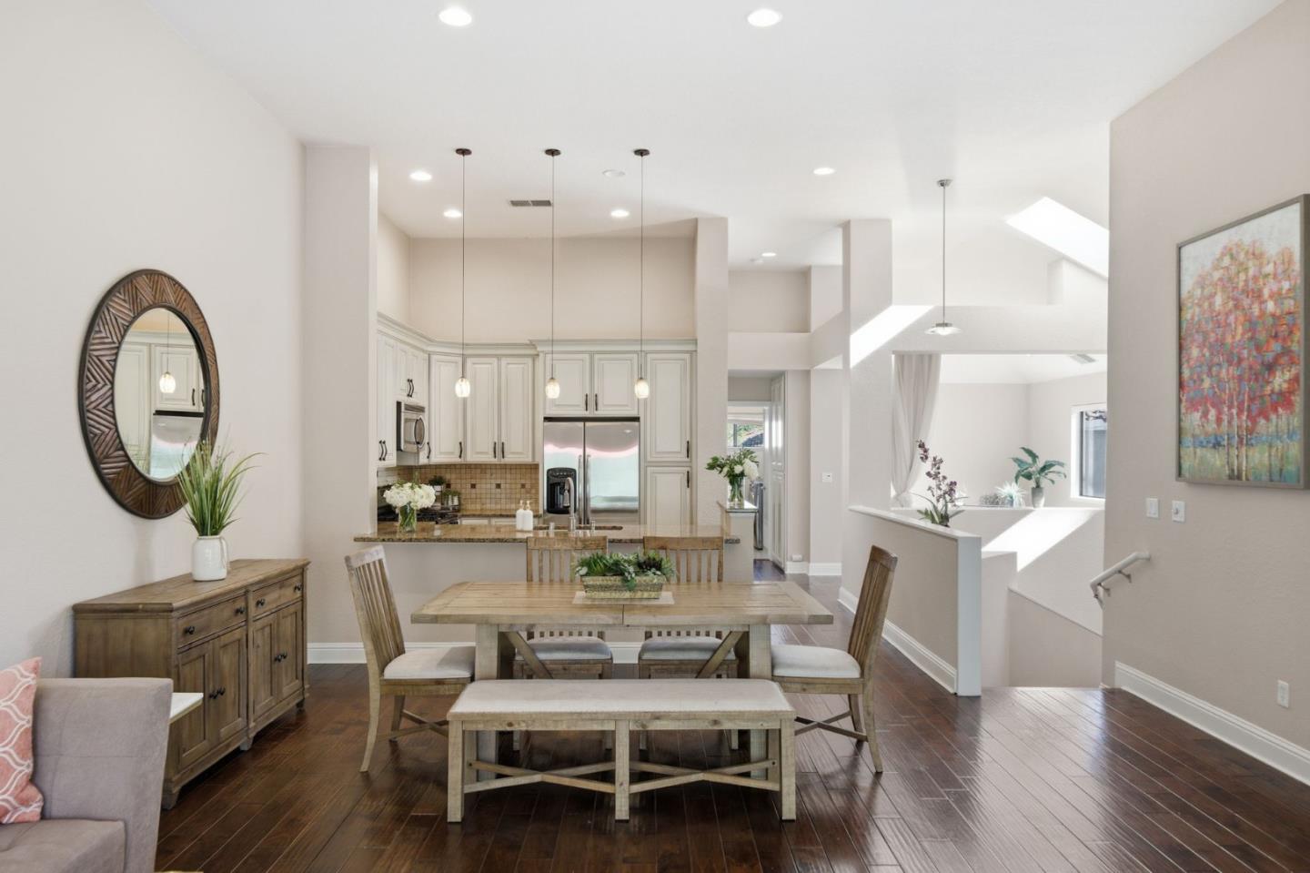 3030 Lakemont Drive, Unit 3 San Ramon, CA 94582 - Photo 3 of 43 a living room with fireplace furniture and a wooden floor