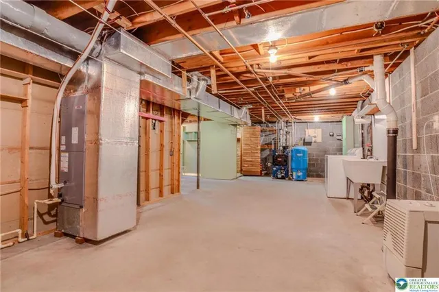 a bathroom with a sink and a shower