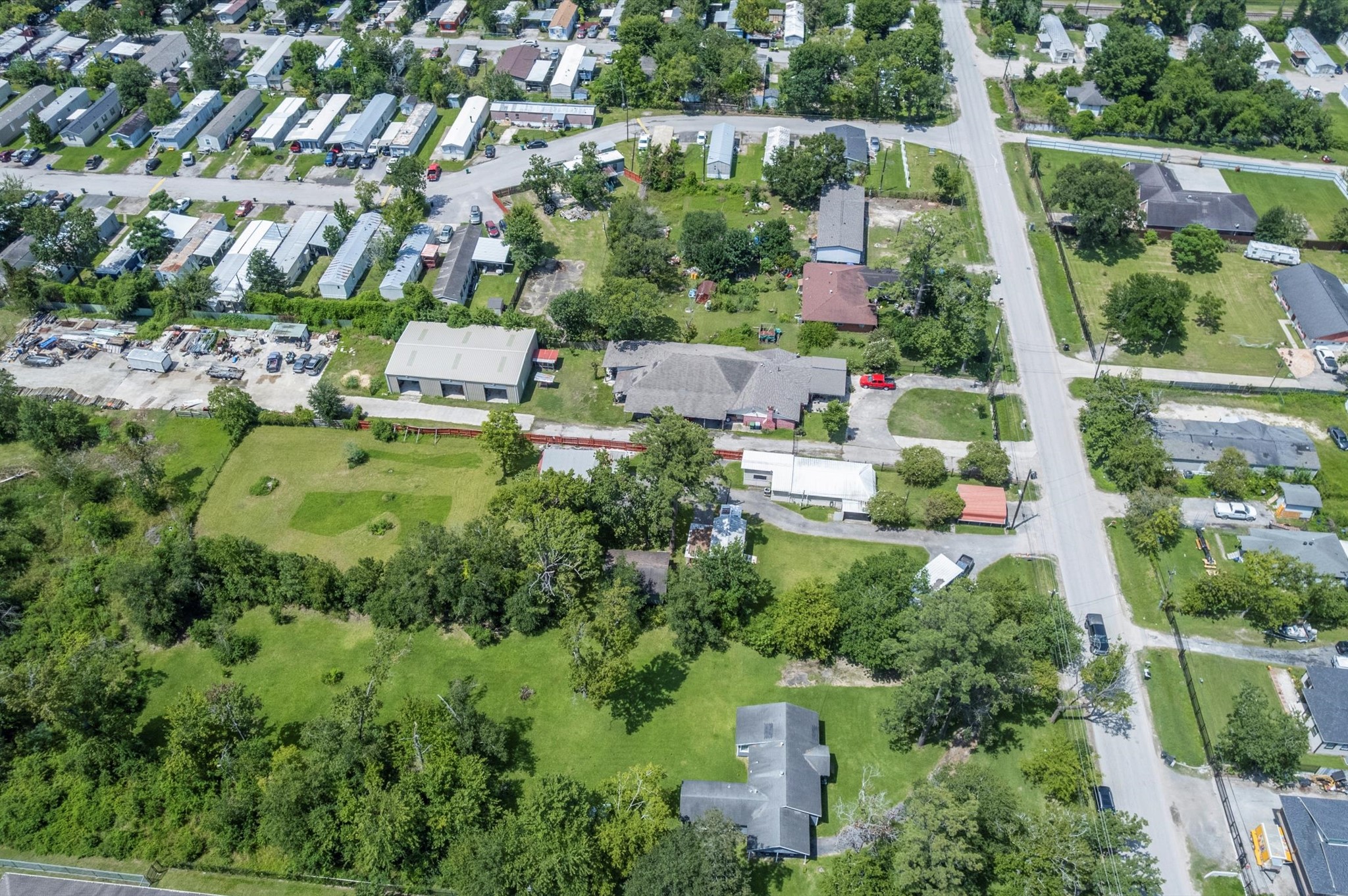 16032 1/2 Ridlon Street Channelview, TX 77530 - Photo 41 of 44 an aerial view of residential house with outdoor space