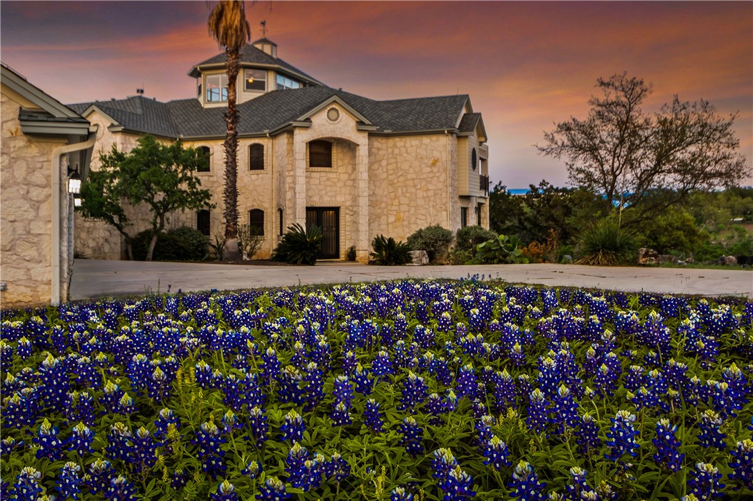 23704 Replica Road Spicewood, TX 78669 - Photo 1 of 1 a front view of a house with a garden