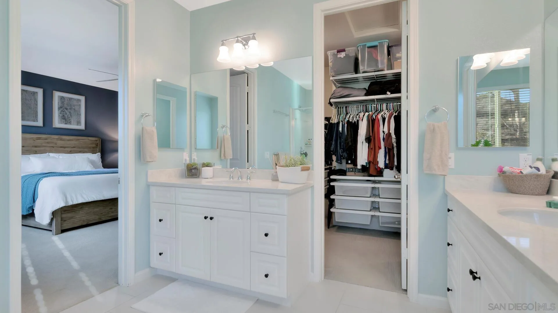 17568 Ralphs Ranch Road San Diego, CA 92127 - Photo 20 of 59 a bathroom with a sink double vanity