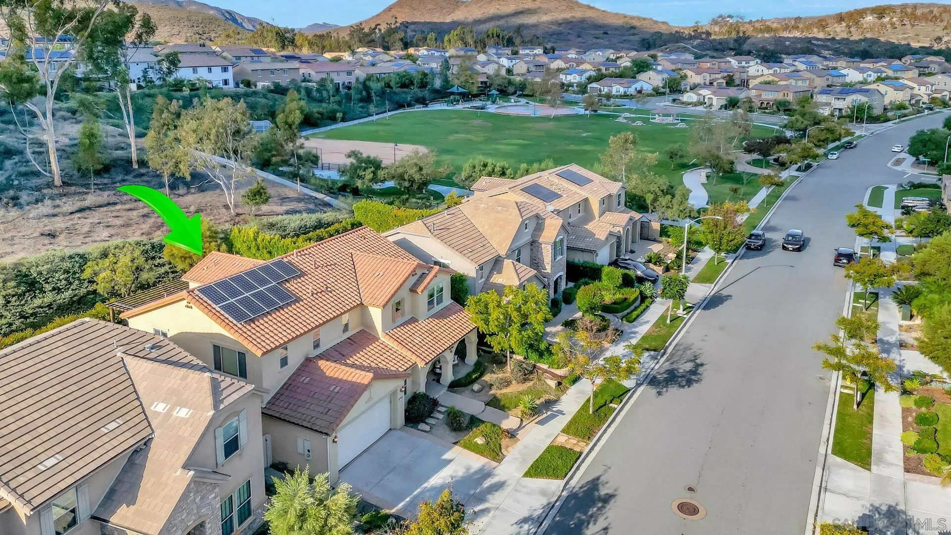 17568 Ralphs Ranch Road San Diego, CA 92127 - Photo 51 of 59 an aerial view of a house with a garden