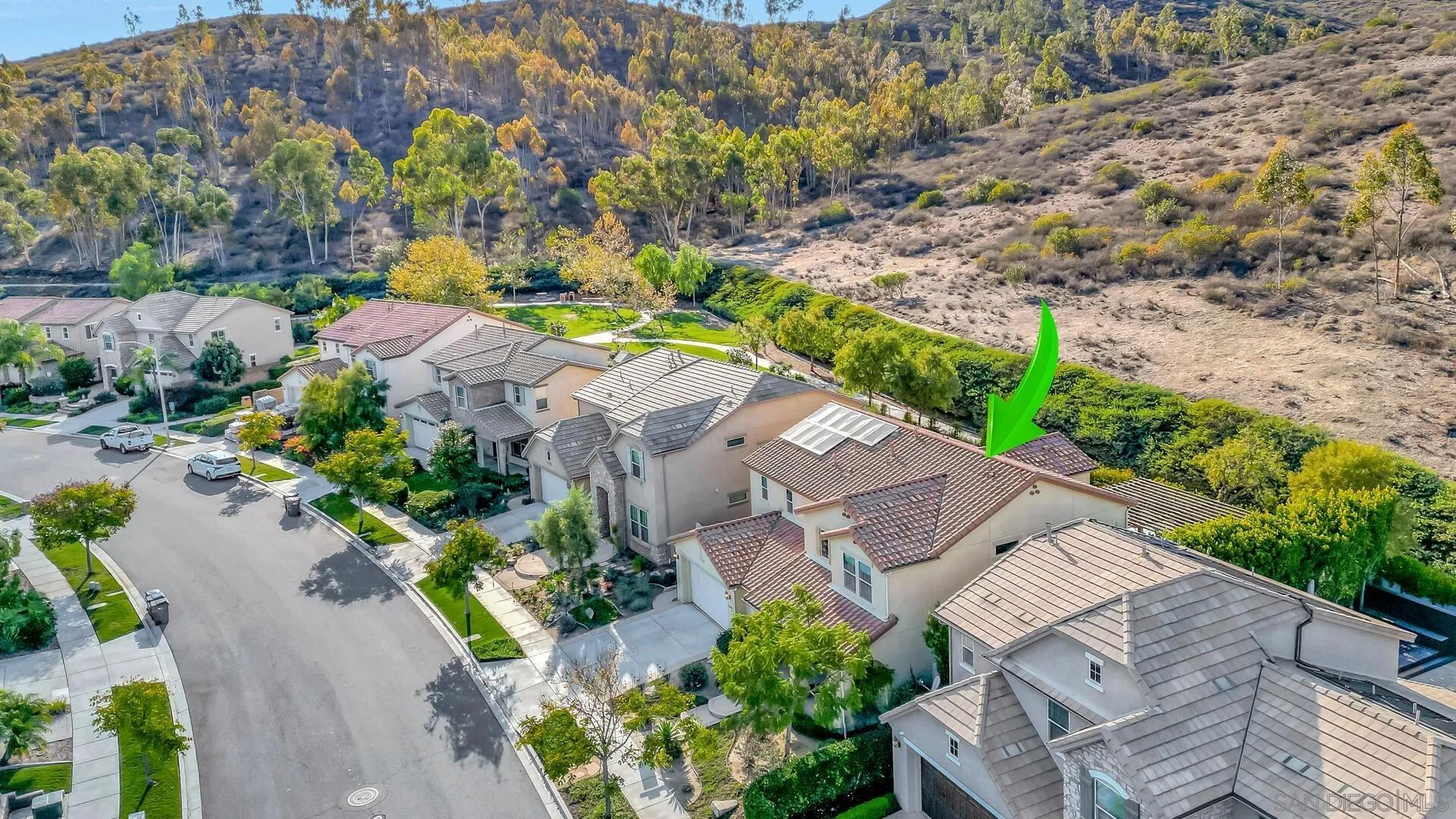 17568 Ralphs Ranch Road San Diego, CA 92127 - Photo 54 of 59 an aerial view of a house with a garden