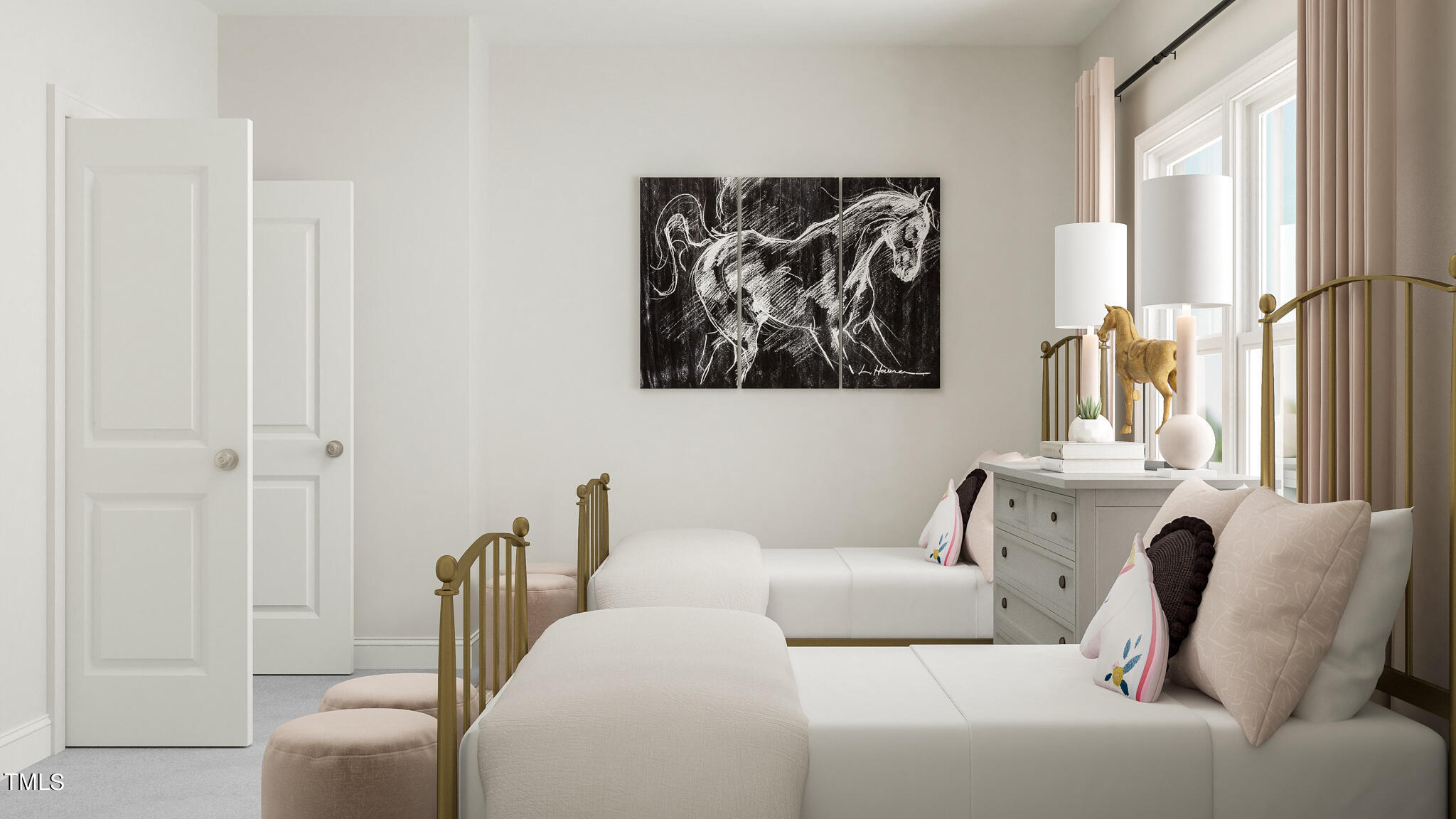 304 Canyon Spring Trail Wake Forest, NC 27587 - Photo 13 of 15 a bedroom with a bed and a couch