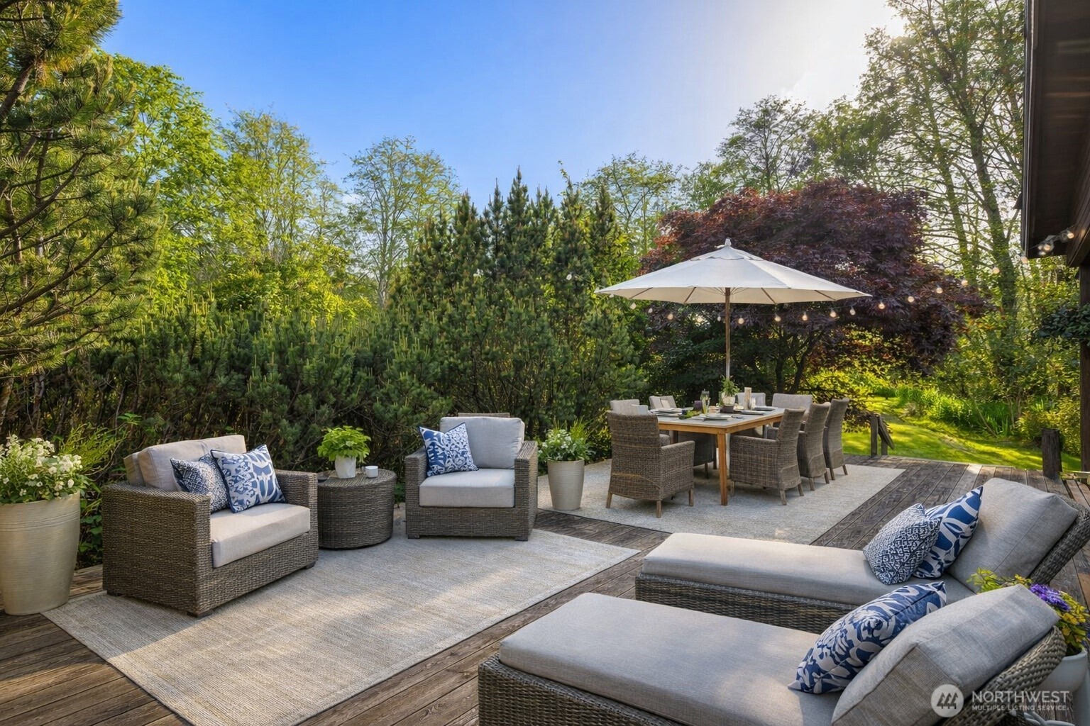 3404 Oysterville Road Oysterville, WA 98641 - Photo 18 of 39 a outdoor living space with furniture and a garden