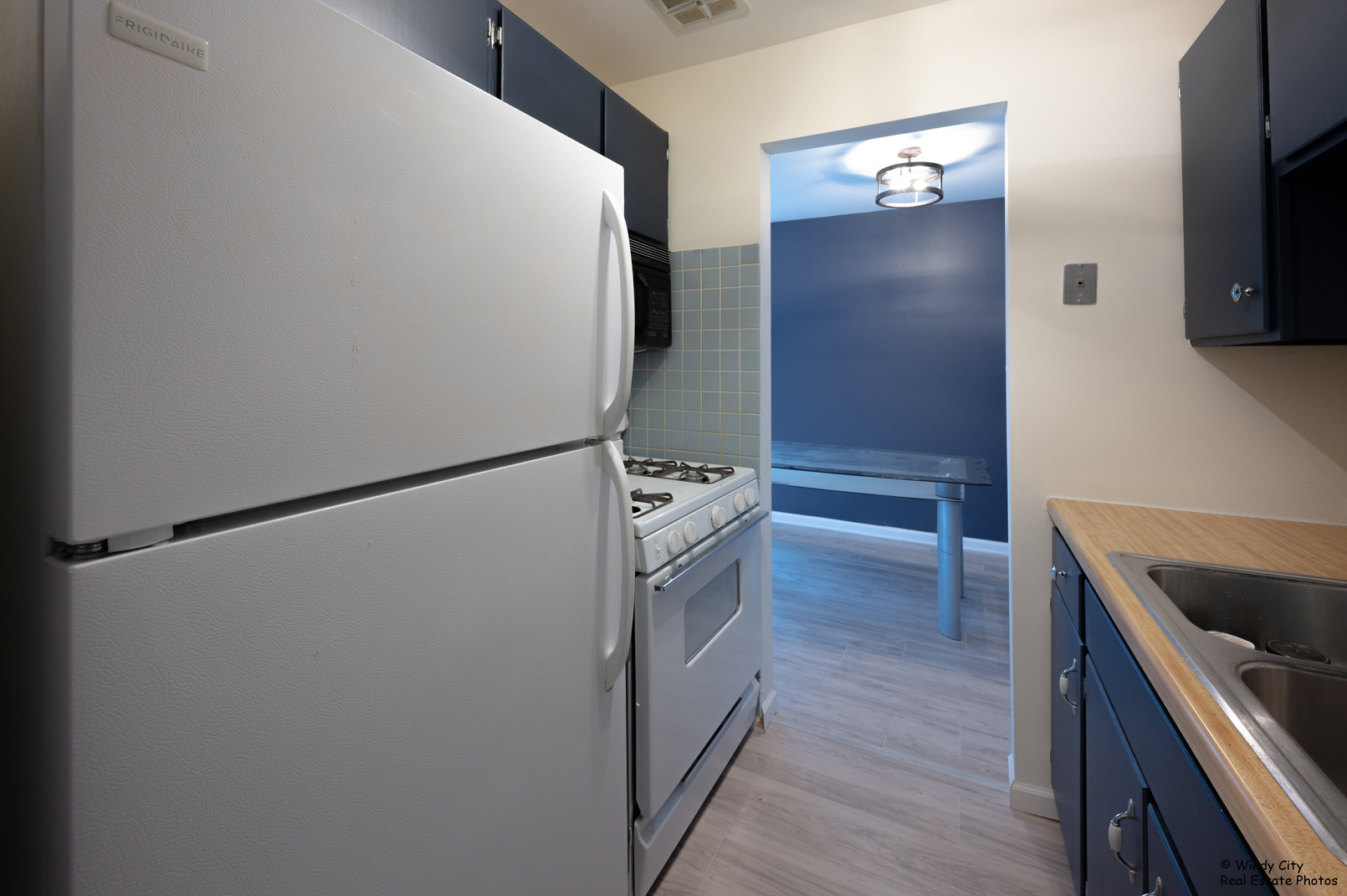 879 Trace Drive, Unit 202 Buffalo Grove, IL 60089 - Photo 10 of 15 a kitchen with a refrigerator and a stove