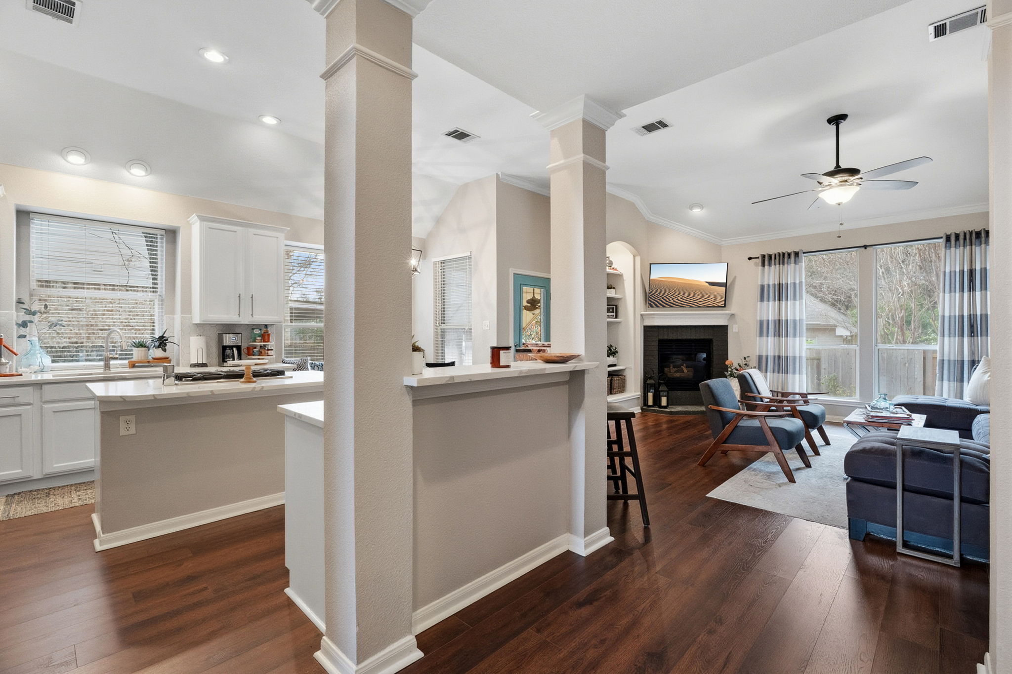 13208 Calf Roping Trail Austin, TX 78727 - Photo 16 of 40 Two breakfast bars provide additional casual seating options.