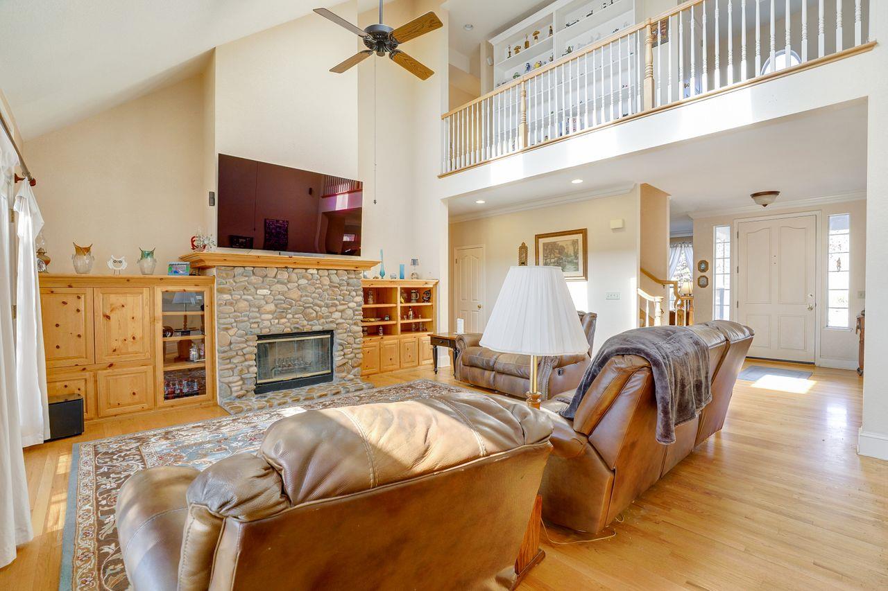 5560 Diablo Hills Road Tres Pinos, CA 95075 - Photo 12 of 46 a living room with furniture fireplace and flat screen tv