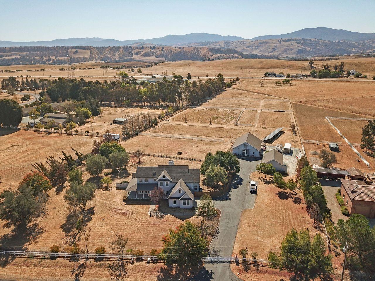 5560 Diablo Hills Road Tres Pinos, CA 95075 - Photo 46 of 46 an aerial view of residential houses with outdoor space