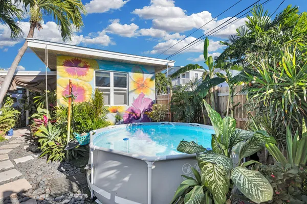 a view of outdoor space and yard