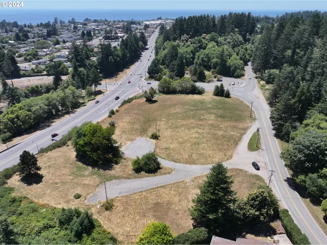 an aerial view of house with yard
