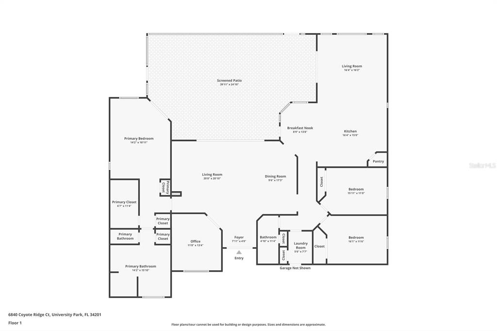 6840 Coyote Ridge Court Bradenton, FL 34201 - Photo 39 of 39 a picture of floor plan