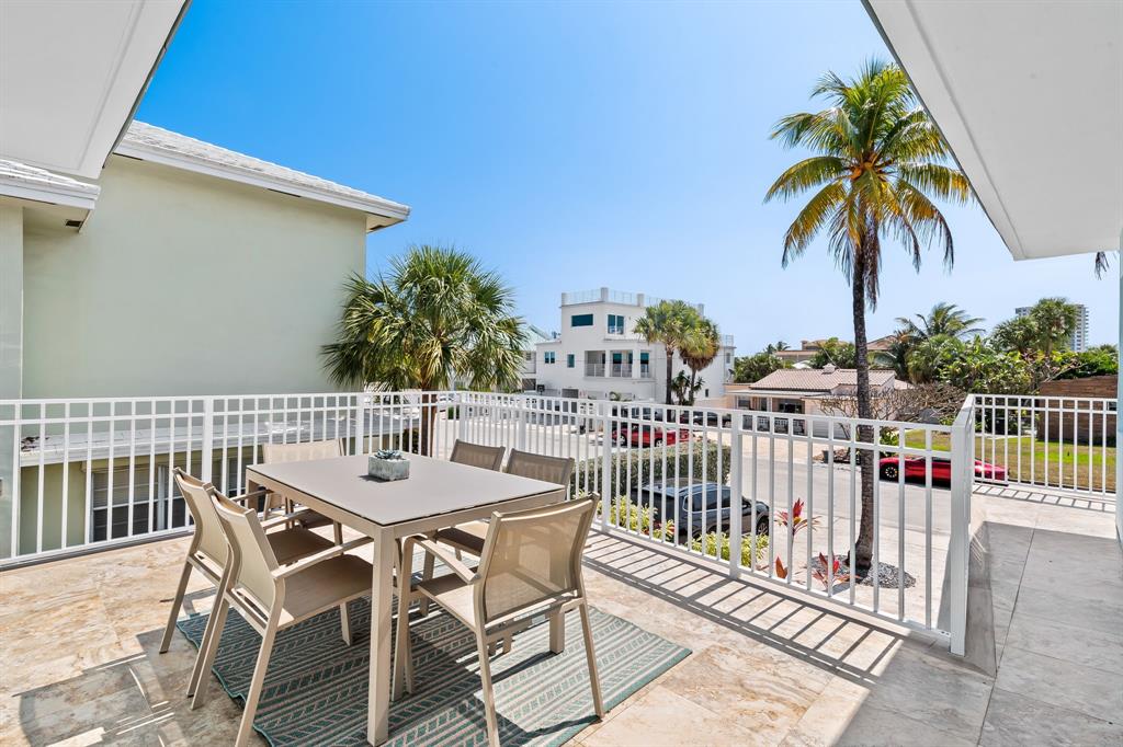 3321 Northeast 16th Court Fort Lauderdale, FL 33305 - Photo 11 of 41 a view of a balcony with furniture and a terrace