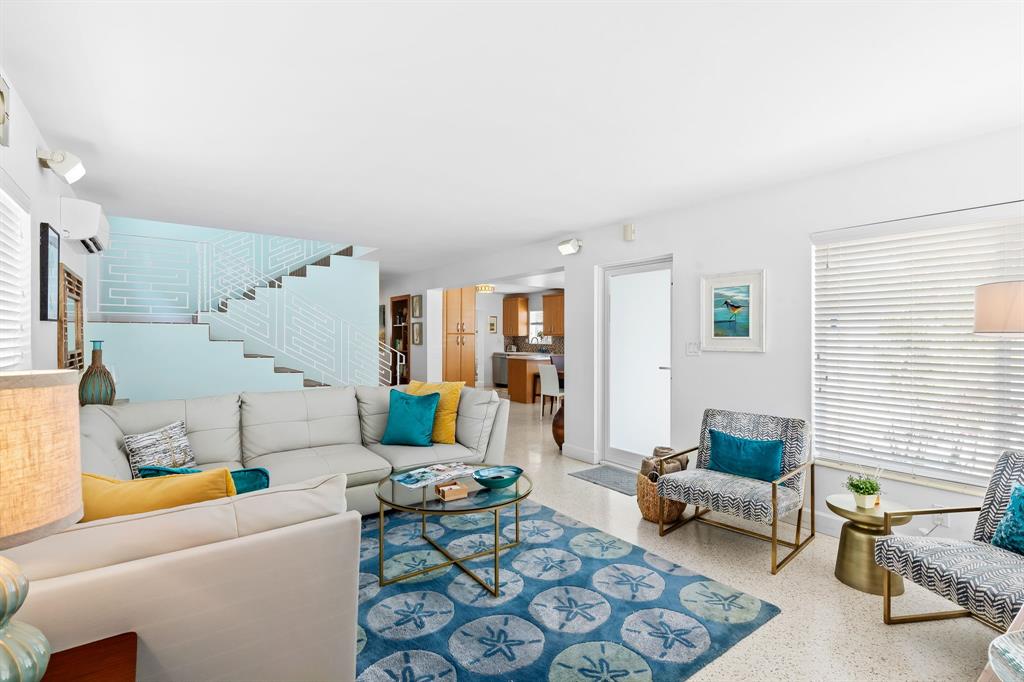 3321 Northeast 16th Court Fort Lauderdale, FL 33305 - Photo 40 of 41 a living room with furniture and wooden floor