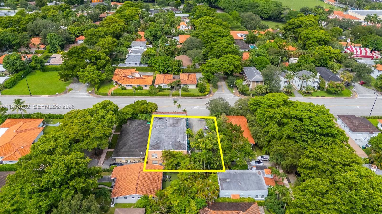 3409 South Le Jeune Road Coral Gables, FL 33134 - Photo 11 of 53 an aerial view of house with yard swimming pool and outdoor seating